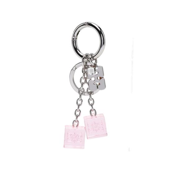 26FW 가니 키링 B3010325 478 SILVER PINK