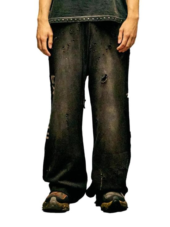 26FW 사토시 나카모토 트레이닝/조거 팬츠 SS26PNT010 BLK