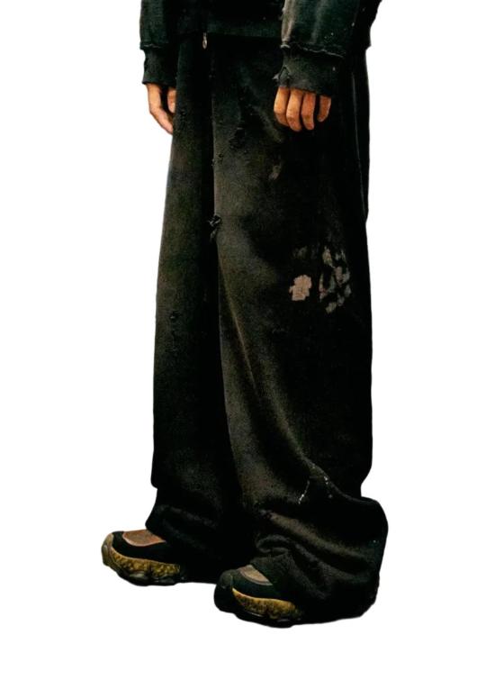 26FW 사토시 나카모토 트레이닝/조거 팬츠 SS26PNT010 BLK - SATOSHI NAKAMOTO