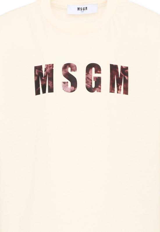 26SS [키즈] 엠에스지엠 티셔츠 S6MSJBTH241 013 IVORY - MSGM