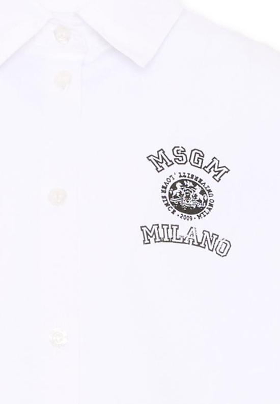 26SS [키즈] 엠에스지엠 셔츠 S6MSJGSI026 001 WHITE - MSGM