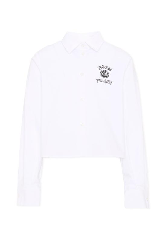 26SS [키즈] 엠에스지엠 셔츠 S6MSJGSI026 001 WHITE