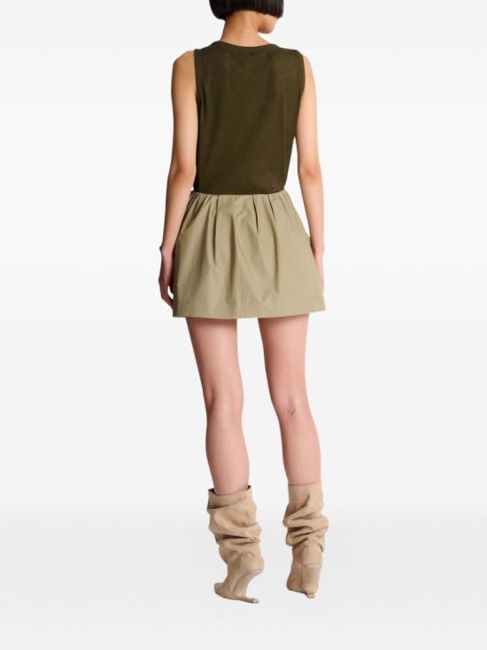 26SS 발망 숏 스커트 GF0LBB47CG57 7GS Green - BALMAIN