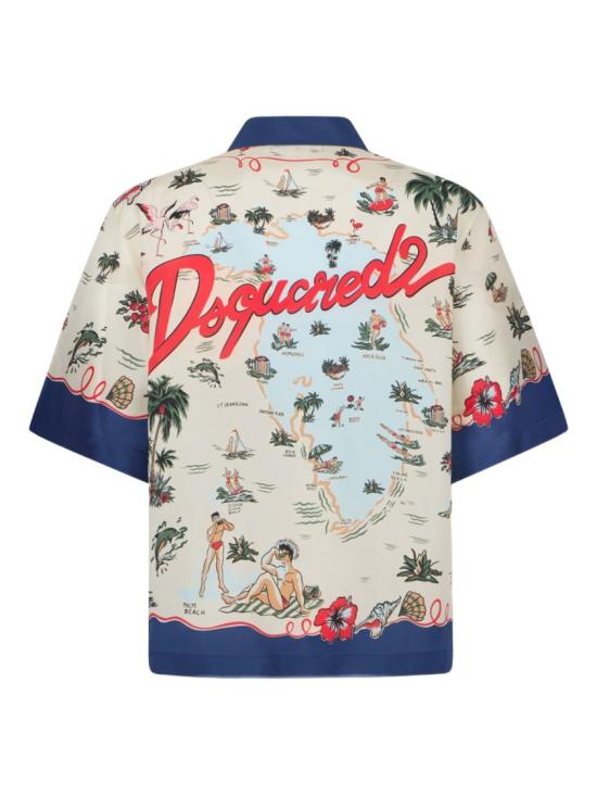 26SS 디스퀘어드2 반팔 셔츠 S71DM0835 D35476 001S Multicolor - DSQUARED2