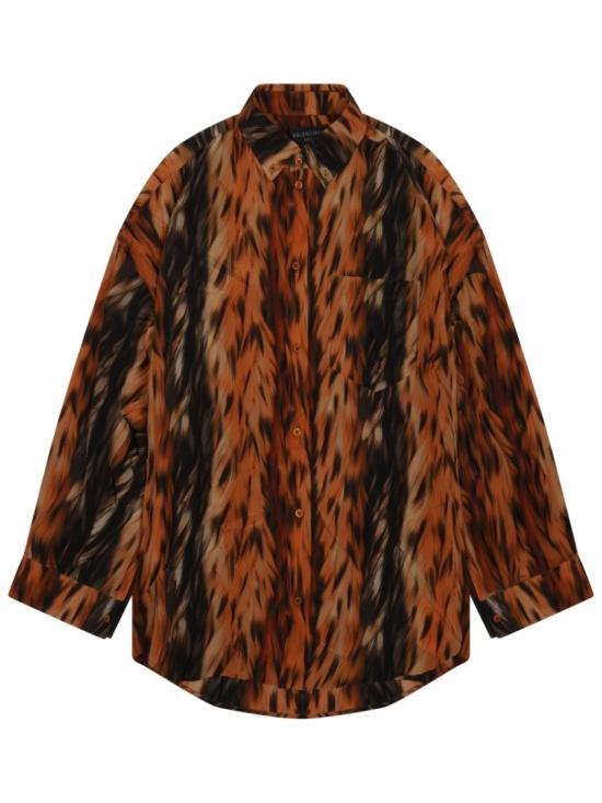  발렌시아가 블라우스 814121 TRLD52135 Brown