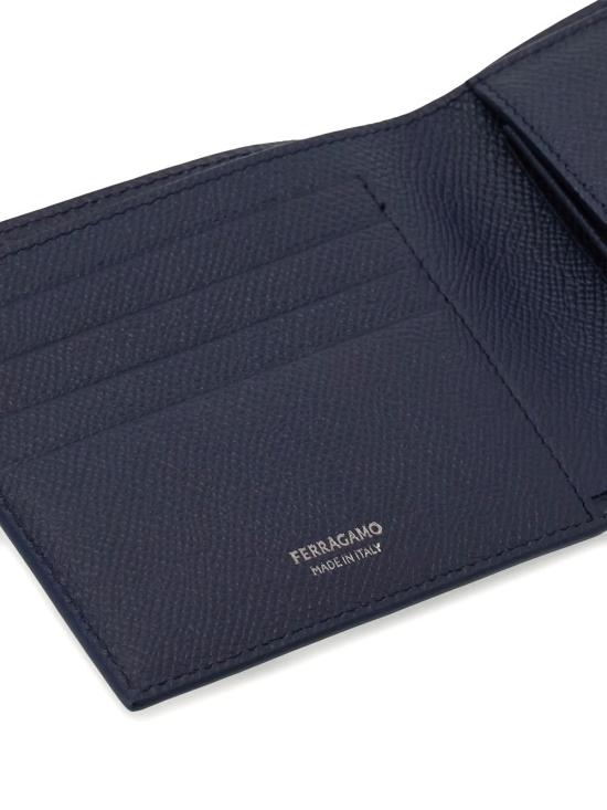 26FW 살바토레 페라가모 간치니 반지갑 661454 0793773 NEW NAVY DKB - SALVATORE FERRAGAMO