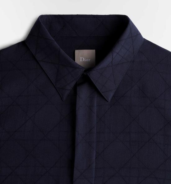 26FW 디올 반팔 셔츠 693C528A6246 Blue - DIOR