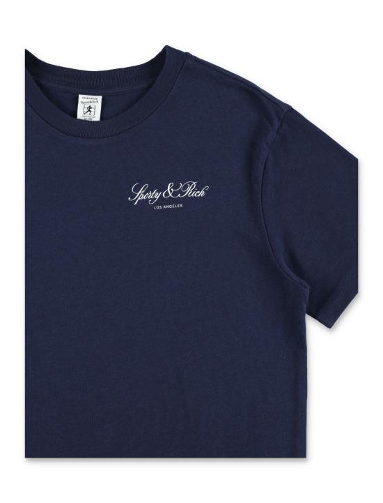 26SS [키즈] 스포티앤리치 티셔츠 TO04876269BL106 3902 Blu - SPORTY & RICH