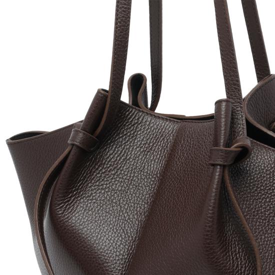 26FW 유제피 숄더백 MOCHI PEBBLE GRAIN LEATHERL038 Brown - YUZEFI