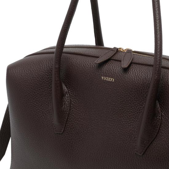 26FW 유제피 숄더백 BRIOCHE DUFFLE PEBBLE GRAIN LEATHERL038 Brown - YUZEFI