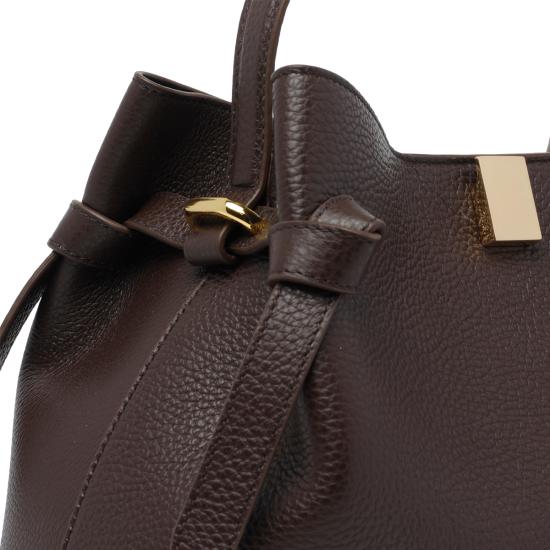 26FW 유제피 숄더백 GYOZA PEBBLE GRAIN LEATHERL038 Brown - YUZEFI