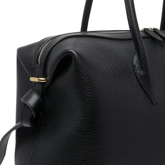 26FW 유제피 숄더백 LARGE BRIOCHE DUFFLE PEBBLE GRAIN LEATHERL034 Black - YUZEFI