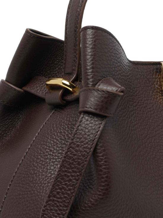 26SS 유제피 숄더백 GYOZAPEBBLEGRAINLEATHERL038 Brown - YUZEFI