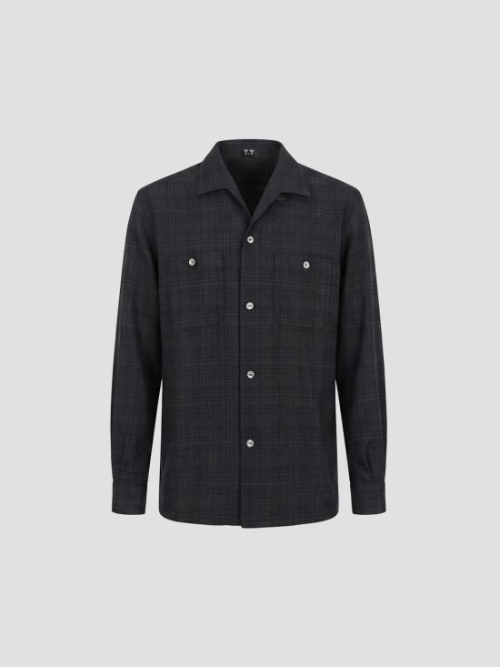 26SS 타이가 타카하시 긴팔 셔츠 TTSS26102 BLACK