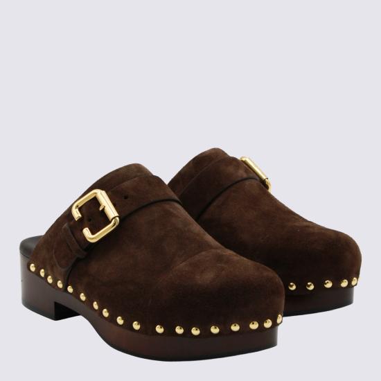 26FW 끌로에 뮬/슬리퍼 CH26S12ZRY 27Z CHOCOLATE BROWN - CHLOE