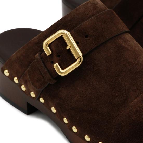 26FW 끌로에 뮬/슬리퍼 CH26S12ZRY 27Z CHOCOLATE BROWN - CHLOE