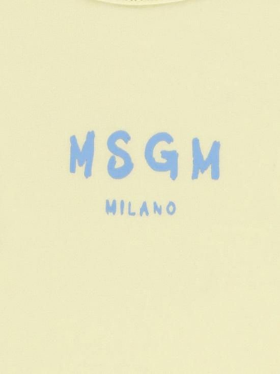 26SS [키즈] 엠에스지엠 티셔츠 S6MSJGTO011MS0 75 Yellow - MSGM