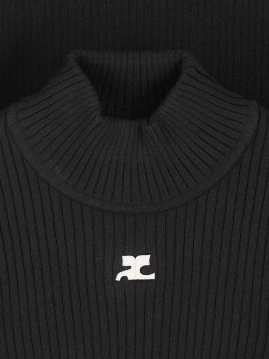 26FW 쿠레쥬 터틀넥 PERMPU022FI0001 9999 Black - COURREGES