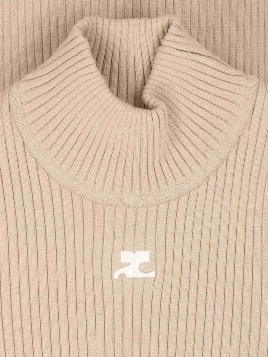 26FW 쿠레쥬 터틀넥 PERMPU022FI0001 1054 Beige - COURREGES