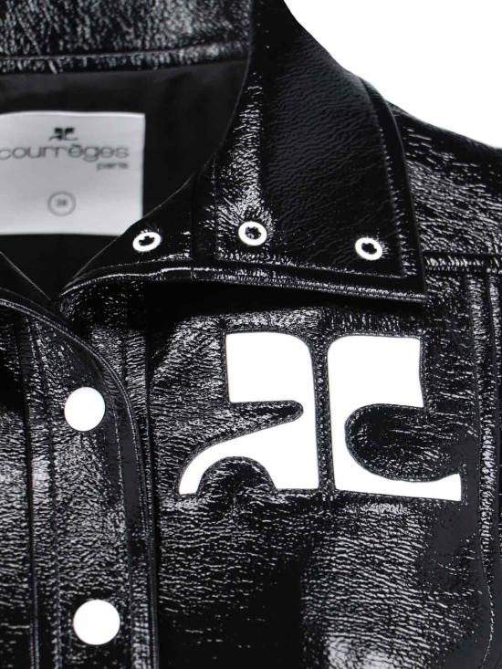 26FW 쿠레쥬 가죽 자켓 PERCBL005VY0014 9999 Black - COURREGES
