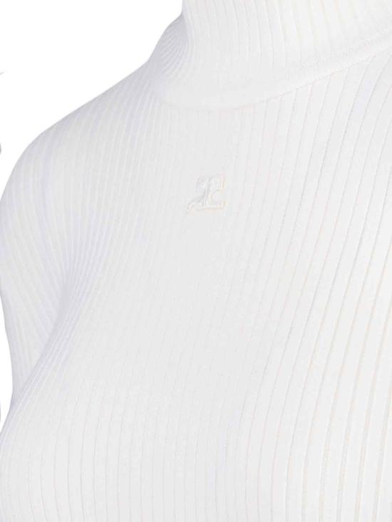 26FW 쿠레쥬 터틀넥 PERMPU022FI0001 White - COURREGES