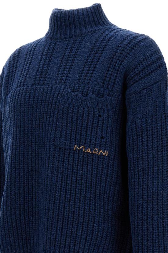 25FW 마르니 터틀넥 DVMG0054A0UFW31000B65 Blue - MARNI