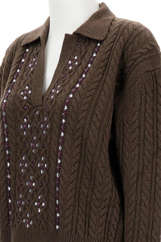 25FW 데 펨메스 스웨터 D735KWD0401 Brown - DES PHEMMES