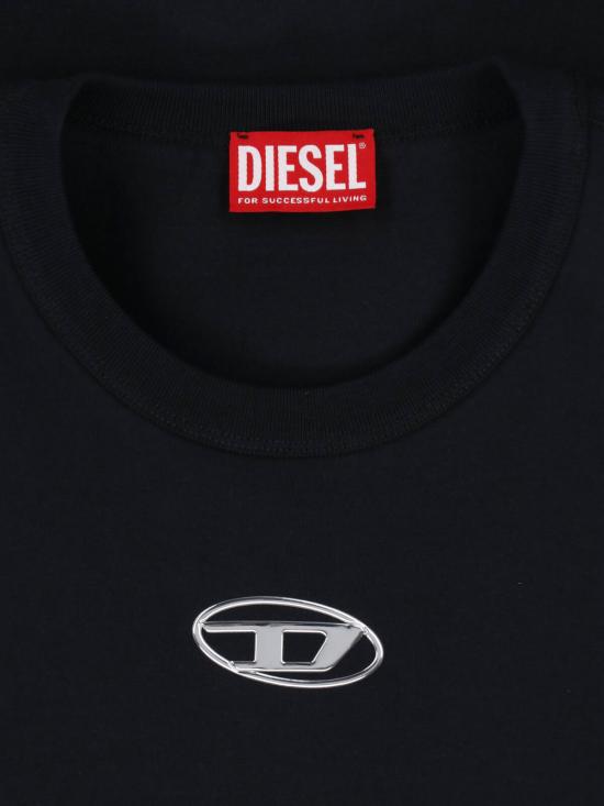26FW 디젤 T-Norm Iod 반팔 티셔츠 A20297 0JMBB 900 BLACK - DIESEL