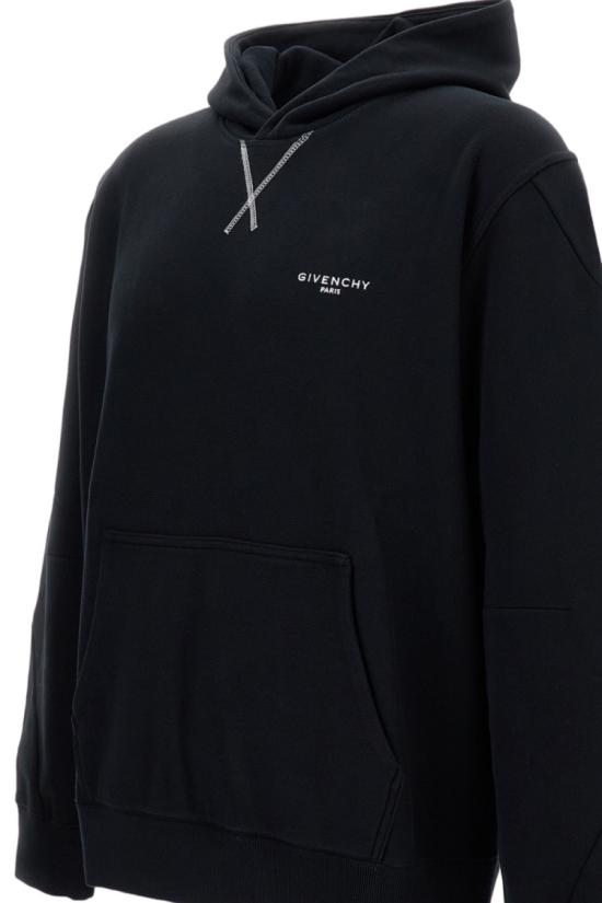 26SS 지방시 후드 티셔츠 BMJ0NH3YS1001 Black - GIVENCHY
