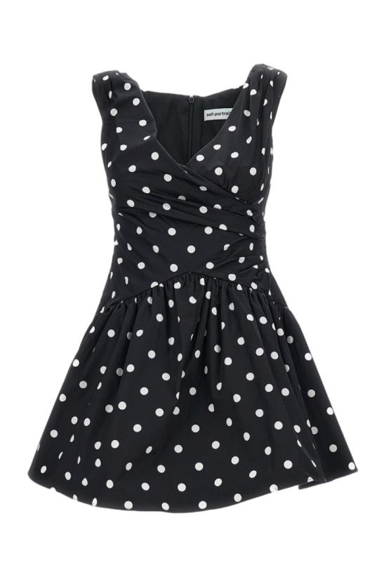 26SS 셀프 포트레이트 숏 원피스 RS26209SBBLACK Black