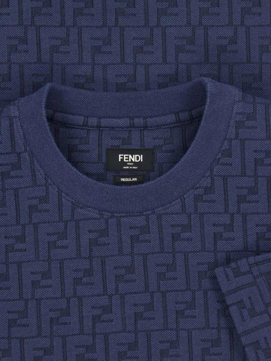 26FW 펜디 반팔 티셔츠 FY0936 AUR1 F0QA2 BLUE - FENDI