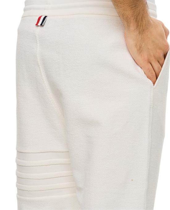 25SS 톰브라운 루프백 4바 스웨트팬츠 MJQ224AJ0201100 White - THOM BROWNE