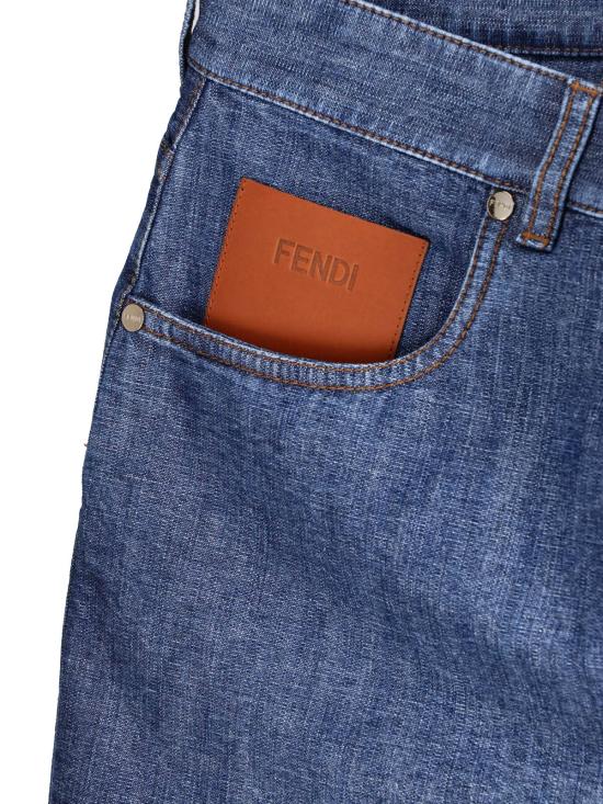 26FW 펜디 데님 숏팬츠 FLP861 AW8H F0QB0 Blue - FENDI