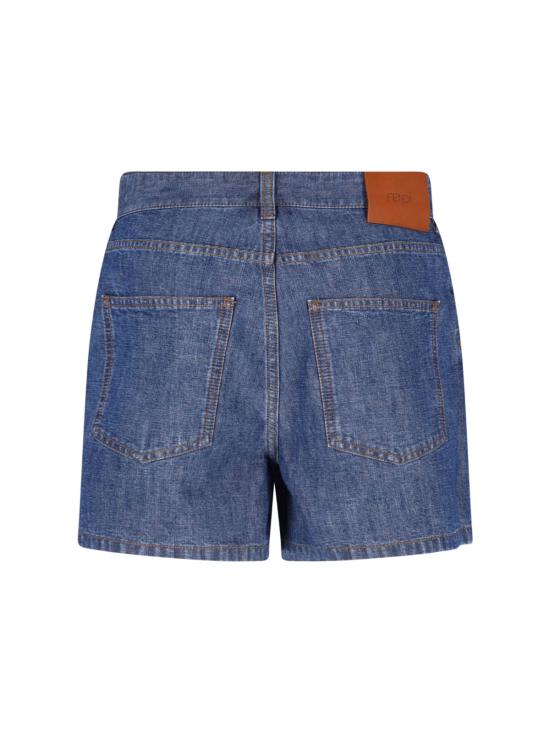 26FW 펜디 데님 숏팬츠 FLP861 AW8H F0QB0 Blue - FENDI