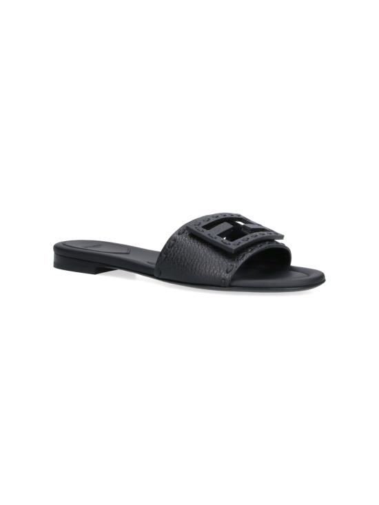 26FW 펜디 바게트 시에나 레더 슬라이드 8R8136 AQY2 F0QA1 Black - FENDI