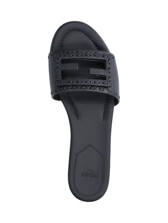 26FW 펜디 바게트 시에나 레더 슬라이드 8R8136 AQY2 F0QA1 Black - FENDI