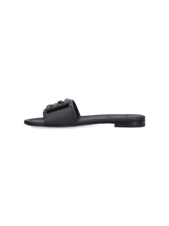 26FW 펜디 바게트 시에나 레더 슬라이드 8R8136 AQY2 F0QA1 Black - FENDI