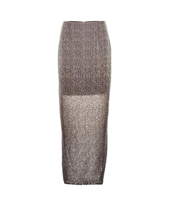 25FW 로테이트 롱 스커트 11465130733073 Brown