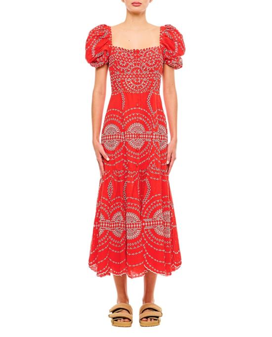 25SS 챠로 루이즈 이비자 롱 원피스 254614RED Red