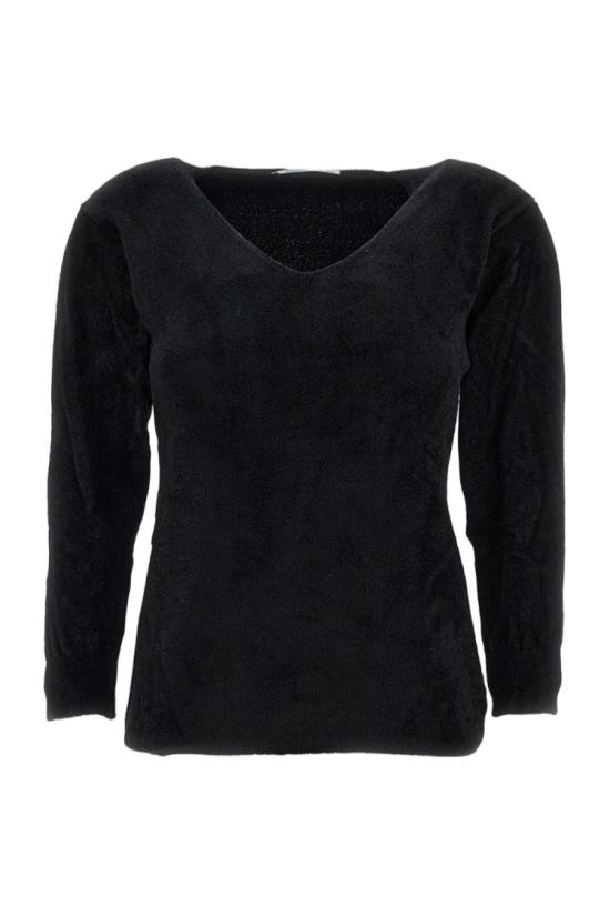 25FW 라이브 스웨터 SCOLLOVNERO Black