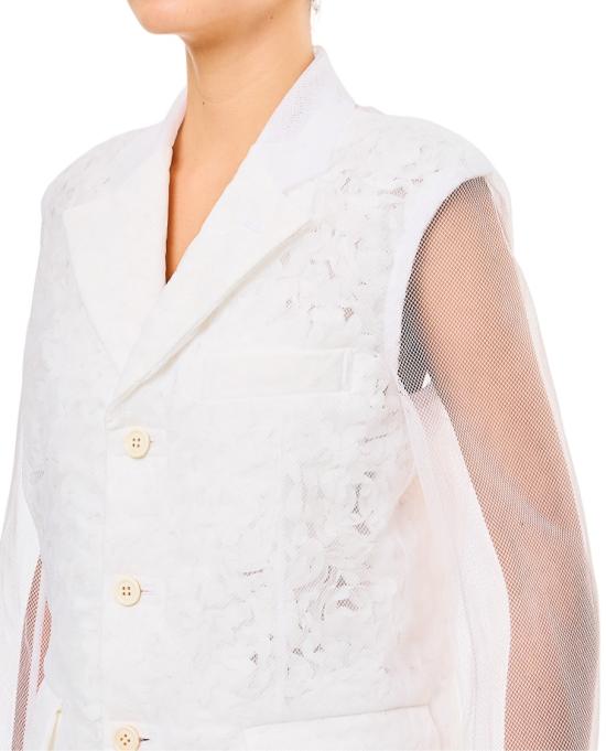 25SS 꼼데가르송 베스트 GOJ0050511 White - COMME DES GARCONS