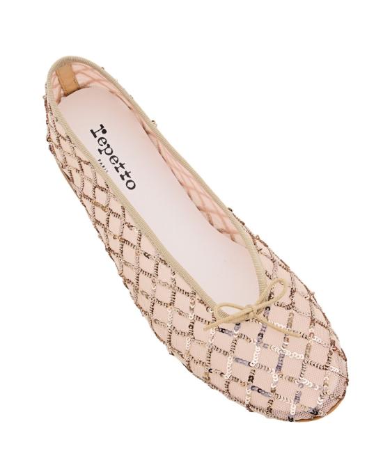 25SS 레페토 플랫 슈즈 V4096RESEQ418 Gold - REPETTO