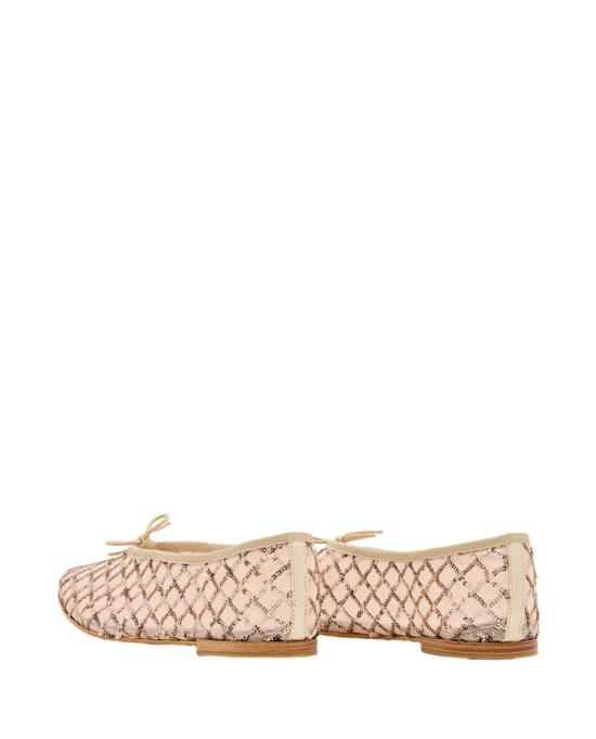 25SS 레페토 플랫 슈즈 V4096RESEQ418 Gold - REPETTO