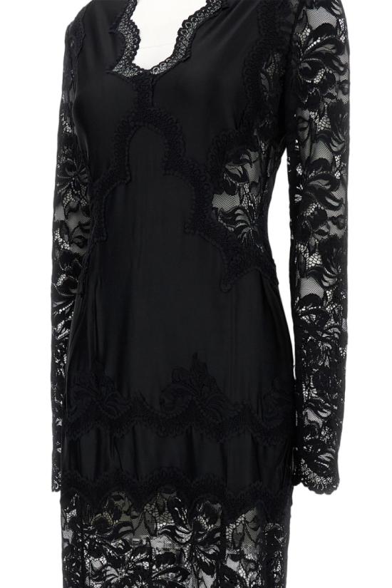 26SS 파코라반 롱 원피스 26PJRO231PA0170P001 Black - PACO RABANNE