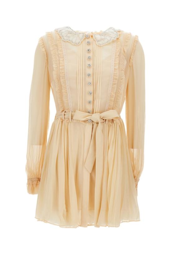 26SS 셀프 포트레이트 숏 원피스 RS26034STTAN Neutrals