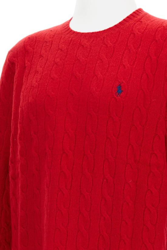  폴로 랄프로렌 케이블 니트 스웨터 710876762006PARKAVERED Red - POLO RALPH LAUREN