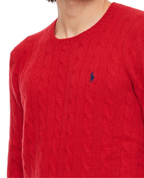  폴로 랄프로렌 케이블 니트 스웨터 710876762006PARKAVERED Red - POLO RALPH LAUREN
