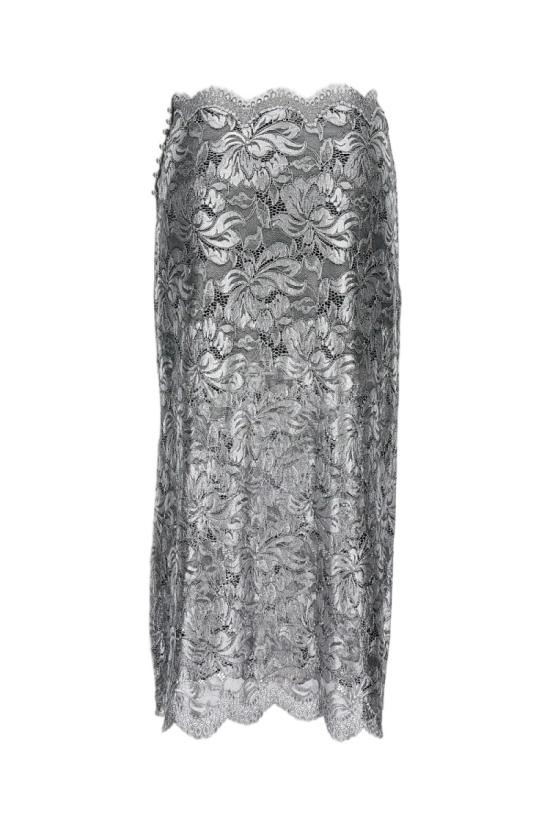 25FW 파코라반 롱 스커트 25AJJU598PA0244V912 Silver - PACO RABANNE