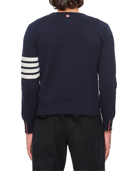  톰브라운 코튼 크레이프 4바 풀오버 MKA202A00219415 Blue - THOM BROWNE