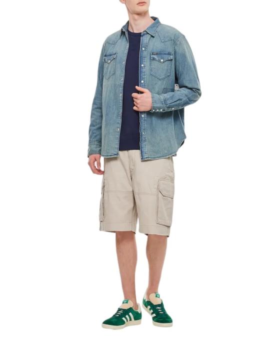  폴로 랄프로렌 웨스턴 레귤러핏 데님 셔츠 셔츠 710703936001RLWESTERN Blue - POLO RALPH LAUREN